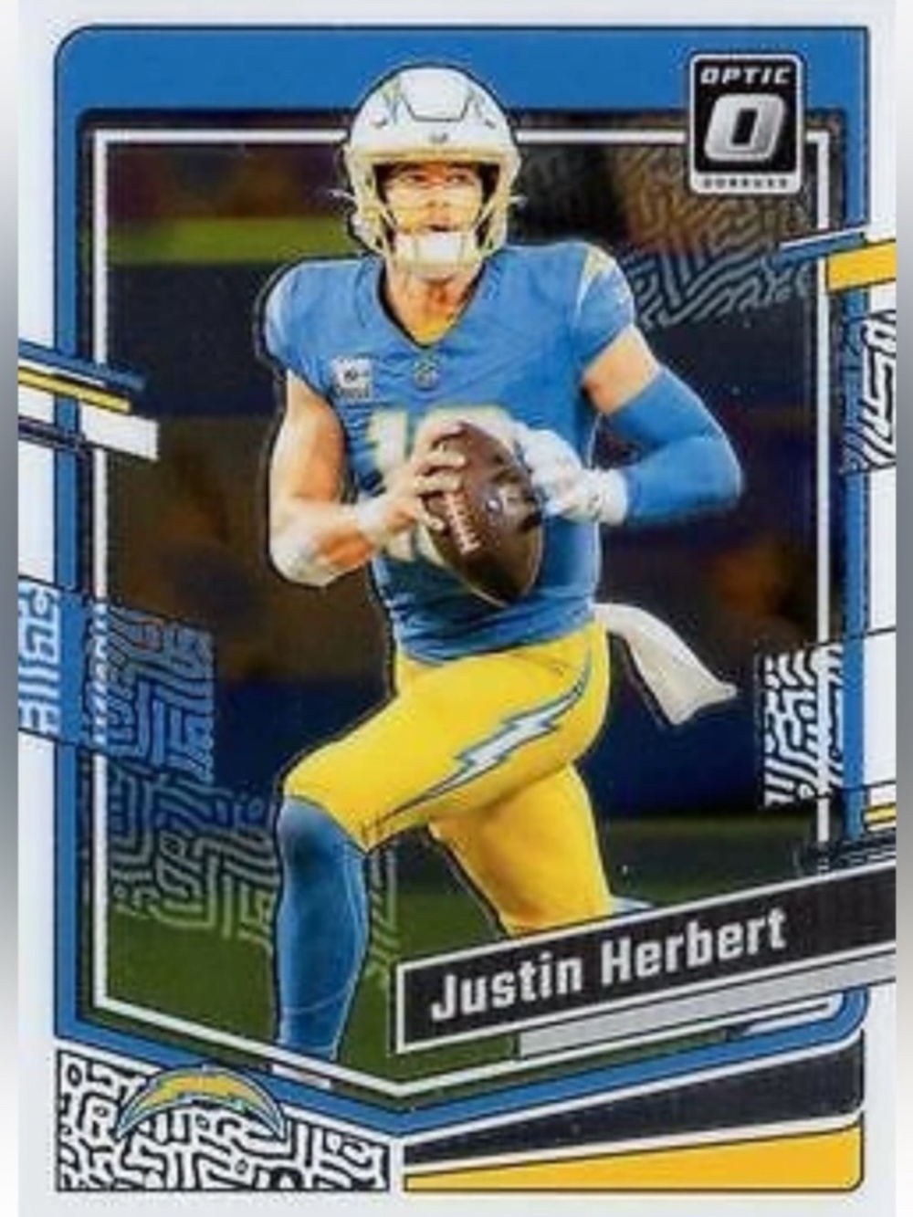 Justin Herbert 2023 Panini Optic Chargers NFL Football Card